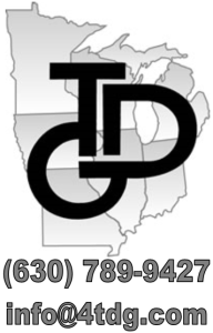 TDG logo with phone email